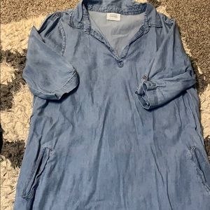 pocket denim dress